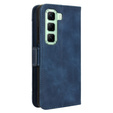 Cu clapetă pentru Infinix Hot 50 4G, Card Slot, albastru închis