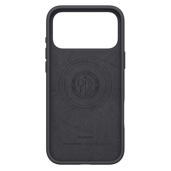 Carcasă Spigen pentru iPhone 17 Pro, Silicone Fit MagSafe, negru
