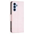 Cu clapetă pentru Samsung Galaxy A54 5G, Wallet Litchi Magnet, roz rose gold