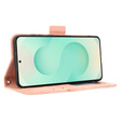 Cu clapetă pentru Samsung Galaxy S25 Edge, Card Slot, roz