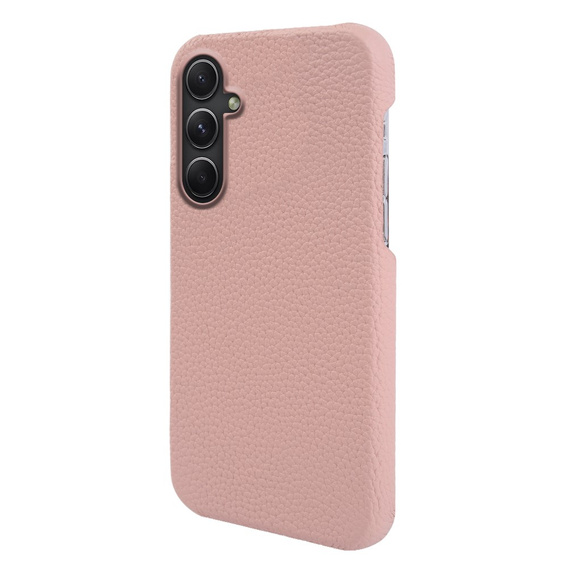 Husă din piele pentru Samsung Galaxy A54, Genuine Leather, roz