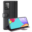 Husa cu clapetă pentru Samsung Galaxy A52 / A52s, Split Leather, albastru