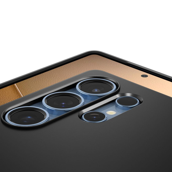 Carcasa Spigen pentru Samsung Galaxy S25 Ultra, Thin Fit Mag, negru + sticlă temperată 9H