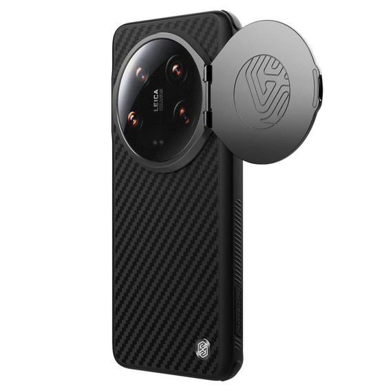 Carcasă pentru Xiaomi 14 Ultra, carcasă blindată Nillkin, Carboprof Case, pentru Magsafe, negru