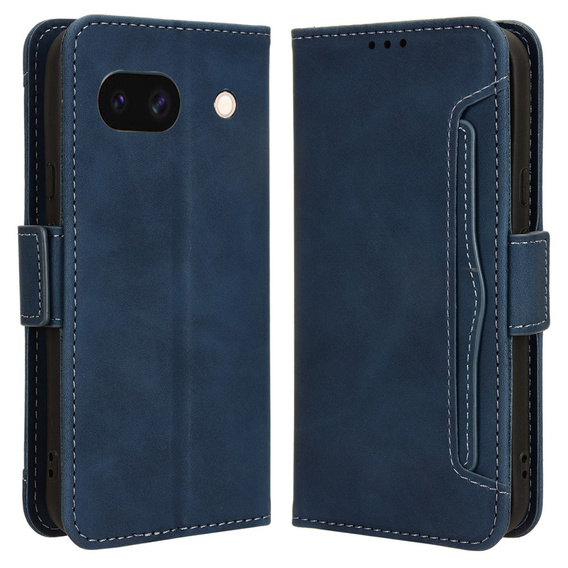 Cu clapetă pentru Google Pixel 8A, Card Slot, albastru închis