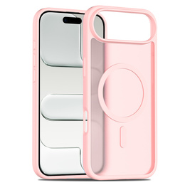 Husă Matt pentru iPhone Air, pentru MagSafe, roz translucid