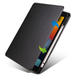 Husă pentru iPad 10.2" 2021/2020/2019 (9/8/7 gen.), cu spațiu pentru stylus, rotativ la 360 °, negru