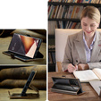 Carcasă flip CASEME pentru Samsung Galaxy Note 20 Ultra, Waxy Textured, cafea