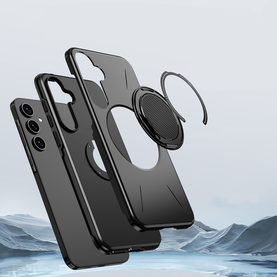 Husă MagSafe cu suport pentru Samsung Galaxy A37 5G, negru