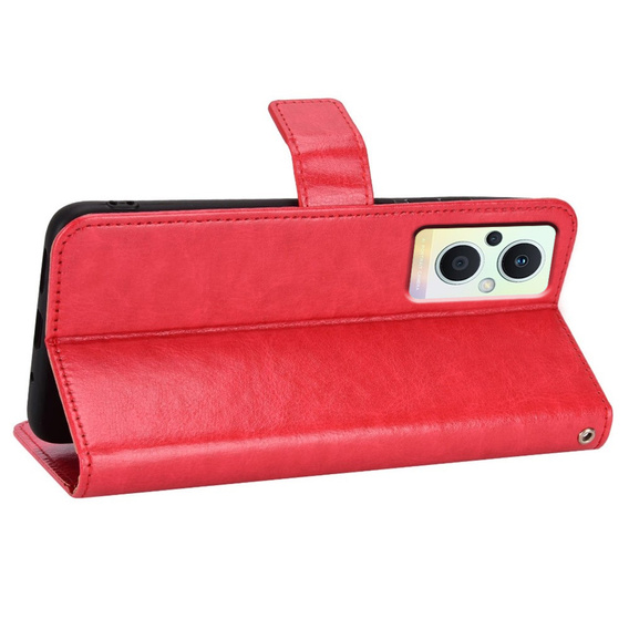 Cu clapetă pentru Oppo Reno7 Lite 5G, roșu