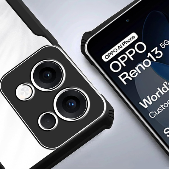 Huse pentru Oppo Reno 13, AntiDrop Hybrid, negru