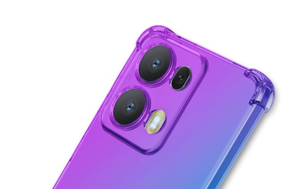 Husa pentru Oppo Reno 13 Pro, Gradient Dropproof, Violet / albastru
