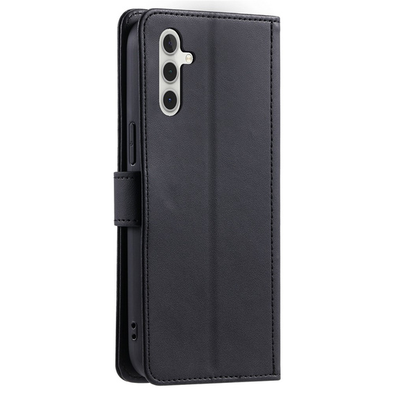 Husă cu clapetă pentru Samsung Galaxy S25 FE, Rhombus Crossbody Leather, negru