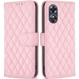 Cu clapetă pentru Oppo A17, Wallet, BINFEN COLOR, roz