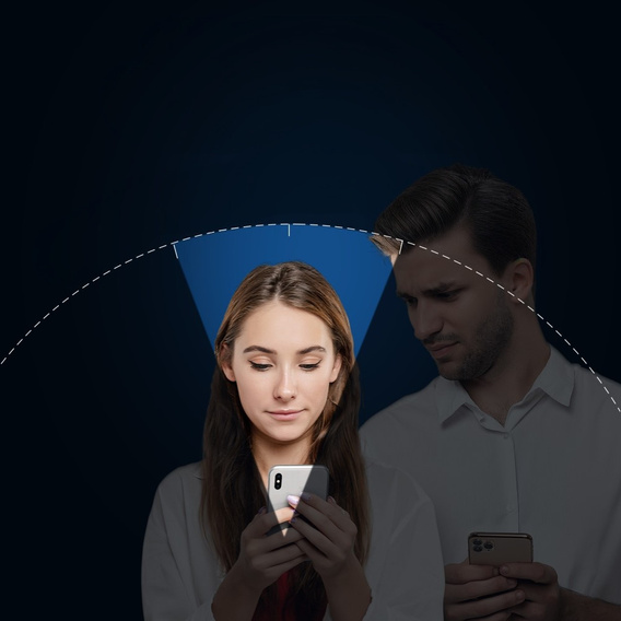 Sticla temperată Dux Ducis Anti Spy pentru iPhone X/XS