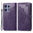 Cu clapetă pentru Motorola Edge 50 Pro, Mandala, violet