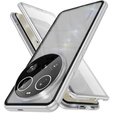 Husa pentru Xiaomi 15 Ultra, Magnetic Dual Glass, de argint