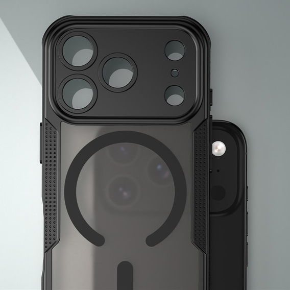Husă pentru iPhone 17 Pro Max, pentru MagSafe, blindată, neagră