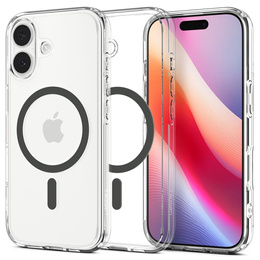 Carcasă Spigen Ultra Hybrid MagSafe pentru iPhone 17, transparentă/grafit