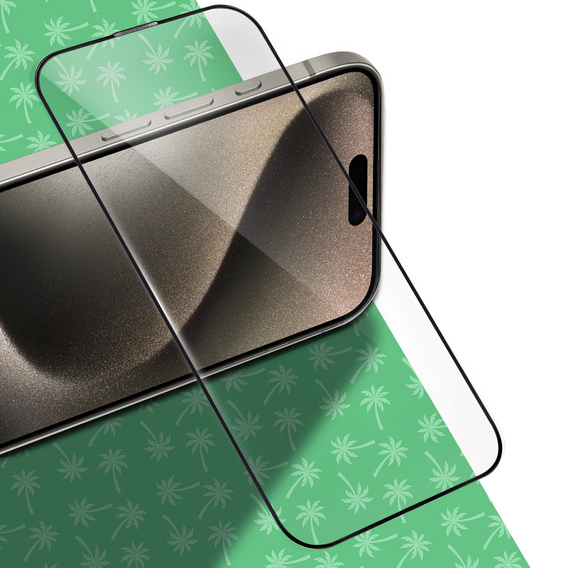 Sticlă temperată 5D Full Glue Smart Palm pentru iPhone 15 Pro