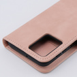 Cu clapetă pentru Motorola Moto G54 5G, Card Slot, roz