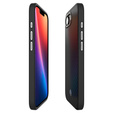 Carcasa Spigen pentru iPhone 16E, Enzo Aramid MagSafe, negru carbon + 9H Tempered Glass