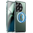 Carcasă de protecție pentru camera foto pentru OnePlus 12 5G, CamShield MagSafe, transparent / verde