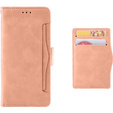 Cu clapetă pentru Xiaomi Redmi 13, Card Slot, roz