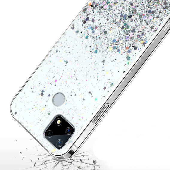 Huse pentru Realme 7i, Glittery, transparentă
