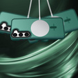 Husă pentru Samsung Galaxy S21 FE, pentru MagSafe, ERBORD Matt Case, verde + sticlă pentru ecran
