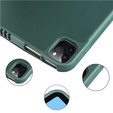 Husă pentru iPad Pro 11 2021/2022, Smartcase cu spațiu pentru stylus, verde