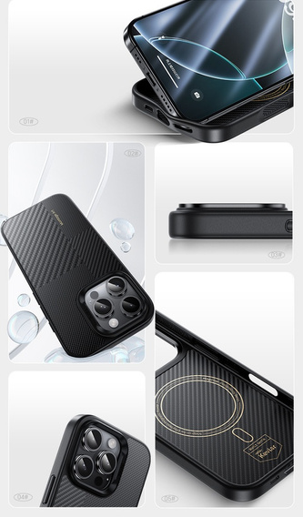Husă Benks Montage Magnetic Armor Pro Kevlar (600D/1500D) pentru iPhone 16 Pro