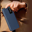 Husă cu clapetă pentru Samsung Galaxy S23 FE, Smart View Wallet, albastru închis