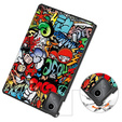 Husă pentru Lenovo Tab M11, Smartcase, graffiti