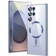 Husă pentru Samsung Galaxy S25 Ultra, Electro MagSafe, albastru închis + Sticlă pentru ecran