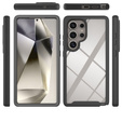 Carcasă pentru Samsung Galaxy S25 Ultra, Shockproof, cu folie, negru