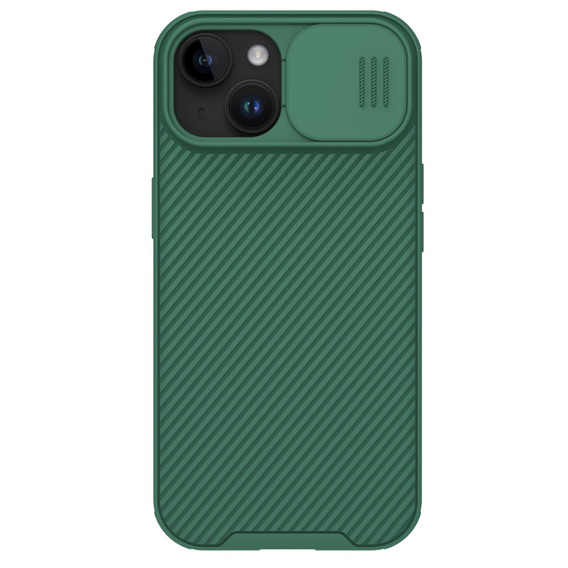 Carcasă blindată Nillkin pentru iPhone 15 Plus, CamShield Pro, verde