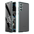 Husa pentru Samsung Galaxy S23, Magnetic Dual Glass, verde