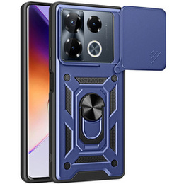 Husă blindată pentru Infinix Note 40 Pro Plus, CamShield Slide, albastru