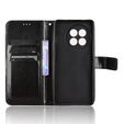 Cu clapetă pentru OnePlus 13R, Crazy Horse Wallet, negru