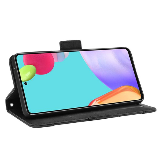 Cu clapetă pentru Samsung Galaxy A52 / A52s, Card Slot, negru