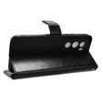 Cu clapetă pentru Oppo Reno 12 Pro, Crazy Horse Wallet, negru