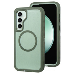 Carcasă cu ramă pentru Samsung Galaxy S23 FE, pentru MagSafe, verde