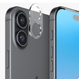 Sticlă temperată pentru camera foto pentru iPhone 16 / 16 Plus, transparentă