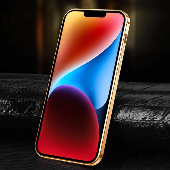 Huse pentru iPhone 14 Plus, Cowhide Leather, albastru