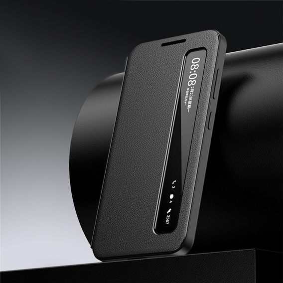 Husă din piele cu fereastră Smart View pentru Samsung Galaxy S26 Ultra