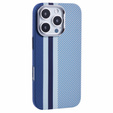 Carcasa pentru iPhone 16 Pro, Carbon Fiber MagSafe, albastru