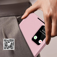 Husă cu clapetă pentru Samsung Galaxy S23 FE, Smart View Wallet, roz