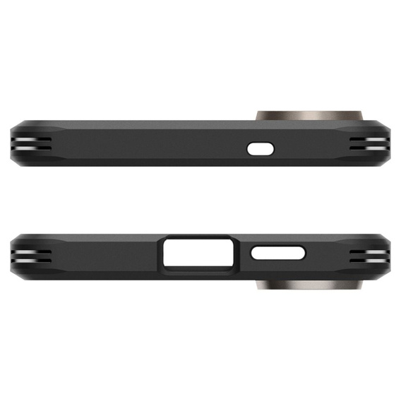 Carcasa Spigen pentru Samsung Galaxy A36 5G, Tough Armor Mag MagSafe, negru + 9H Tempered Glass