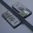 Husă pentru Xiaomi Redmi Note 13 Pro 5G, KickStand Camera Lens, albastru